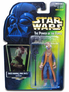 Saelt-Marae Yak Face On A Green Card Star Wars Power Of The Force POTF Action Figure 076281697215