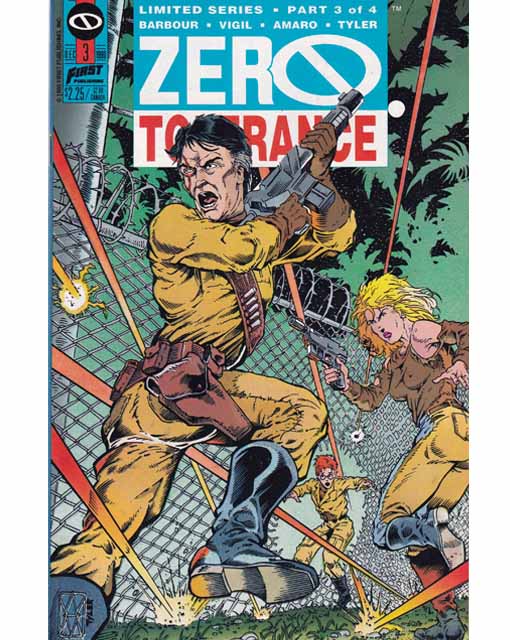 Zero Tolerance Issue 3 Of 4 First Comics Back Issues